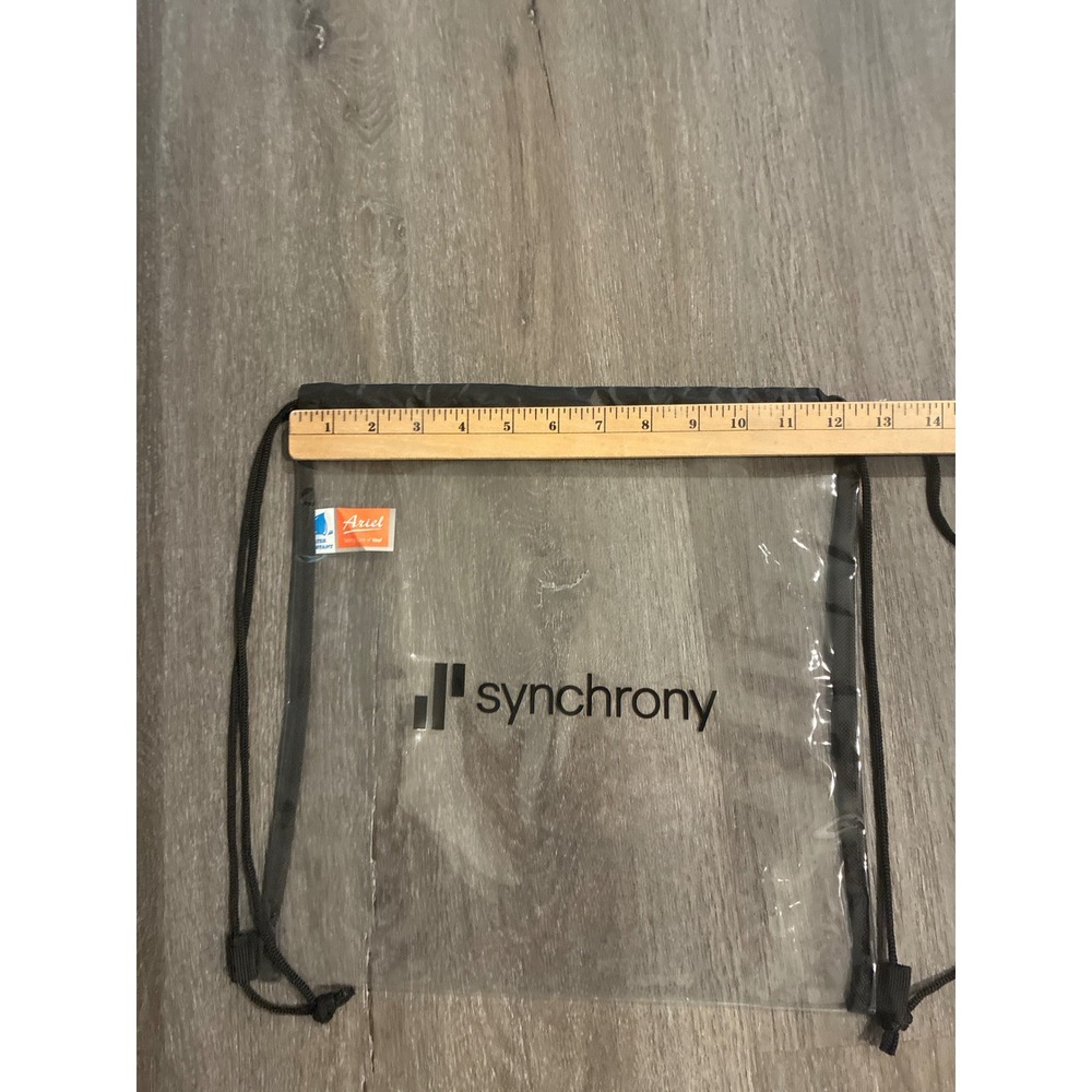Synchrony Clear Drawstring Backpack Stadium Appro… - image 4
